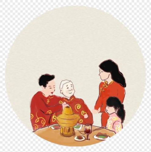 过年开开心心聚一起的句子