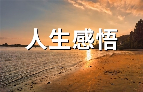 人生感悟的唯美句子